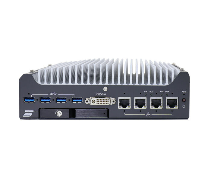 Nuvo-7531: Compact fanless embedded PC with 8th or 9th Gen Intel® Core™ processor - front