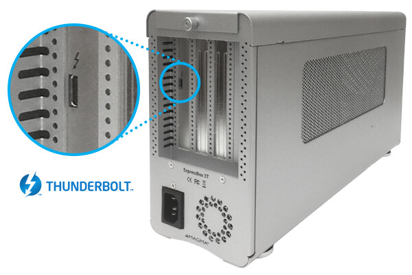 Thunderbolt Erweiterungen in einem Expansion Chassis