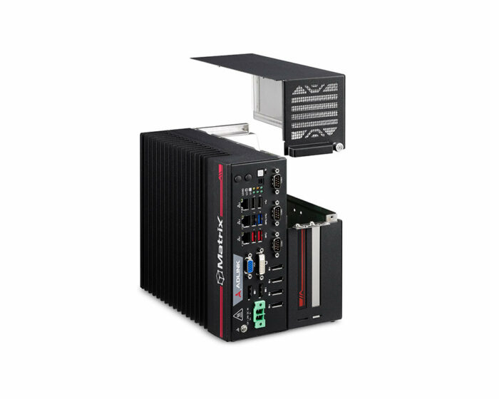 ADLI-MVP-6100-MXM Serie: Embedded GPU / AI Workstation mit 9th Gen Intel® Core™ i7/i5/i3 Prozessoren - front open