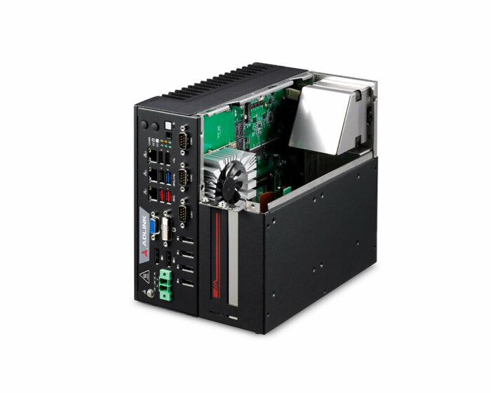 ADLI-MVP-6100-MXM Series: Embedded GPU / AI Workstation with 9th Gen Intel® Core™ i7/i5/i3 processors - side open