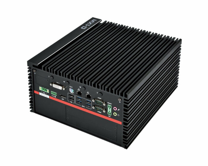 MX1-10FEP-D Series: Rugged embedded PC for GPU computing with Intel® Core™/ Xeon® 9. and 8. generation CPUs - rear