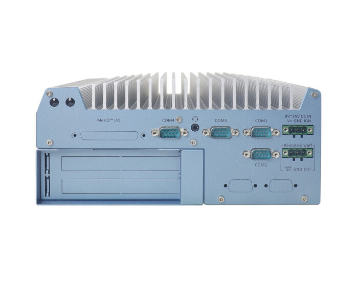 Nuvo-7000DE: Rugged fanless Embedded PC with Intel® Core™/ Pentium®/ Celeron® CPUs 8th/9th Gen - MIL-STD-810G - rear