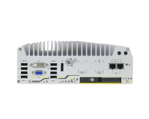 Nuvo-7100VTC Serie: Fahrzeugtauglicher lüfterloser Embedded PC mit Intel® Core™ 8th/9th Gen CPUs - front