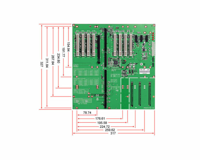 PBPE-13A8 - Industrielle PICMG Backplane mit 13 Steckplätzen