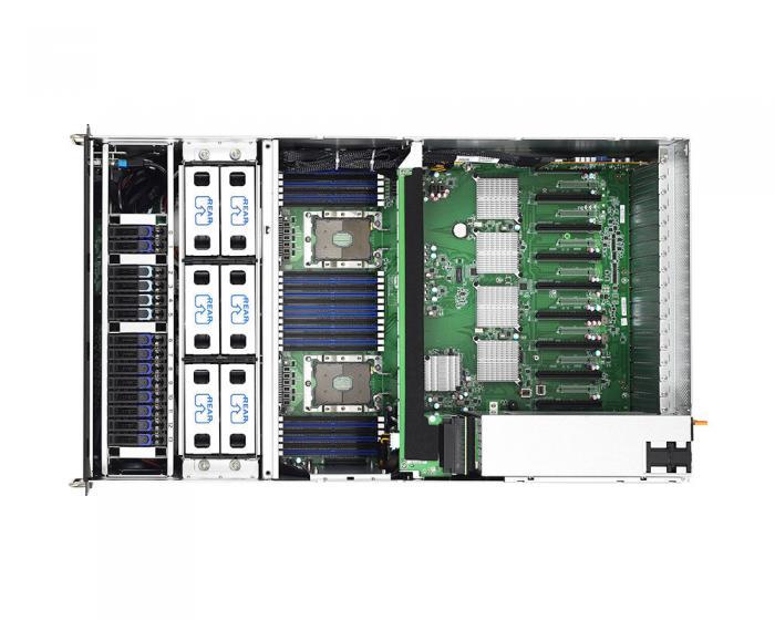 SHARK A.I. 8-GPU server - PCIe slots