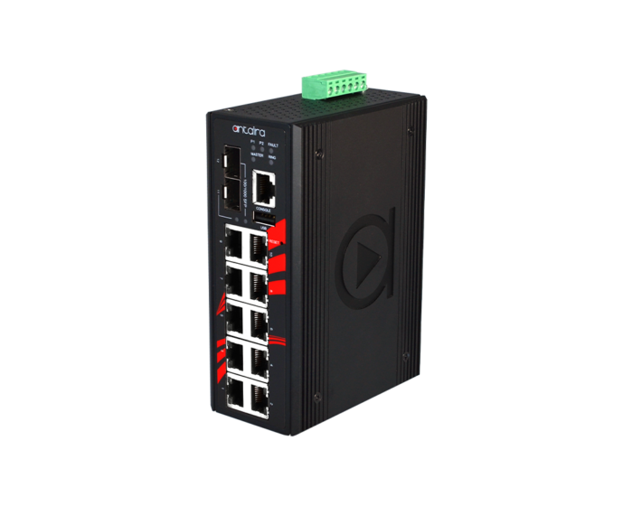 ANT LMP-1202G-SFP Serie - Industrielle Gigabit PoE+ Managed Ethernet Switches für widrige Bedingungen