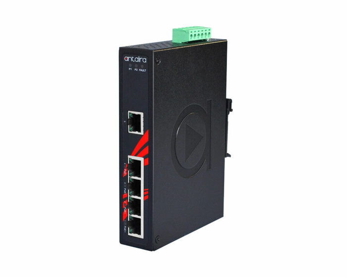 ANT LNP-0500G Serie - 5-Port Industrial Gigabit PoE+ Unmanaged Ethernet Switch: Right