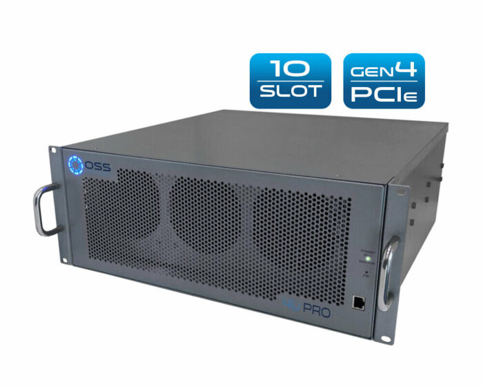 OSS Gen4 4U Pro 10-Slot - GPU accelerator with up to 10 PCIe 4.0 slots