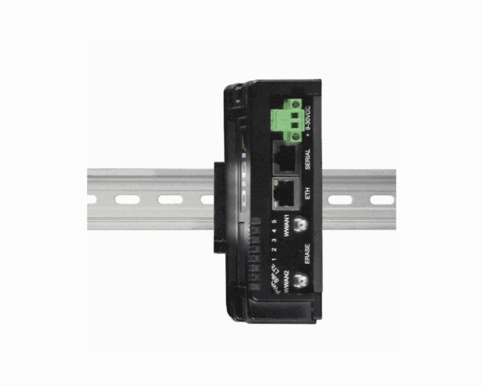 Digi IX10 - Compact LTE cellular router - DIN rail mount