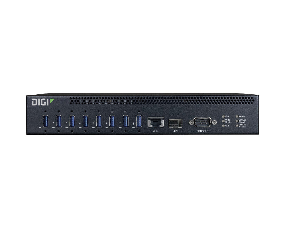 Digi AnyWhereUSB 8 Plus - USB-over-IP Hub mit optionalem Digi Core LTE Modulen // Digi Part No: AW08-G300