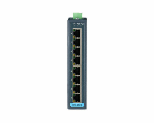 EKI-2528 - Industrieller 8-Port Unmanaged Ethernet Switch -front