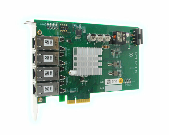 PCIe-PoE354at - 4-port Gigabit 802.3at PoE+ networking card for Machine Vision