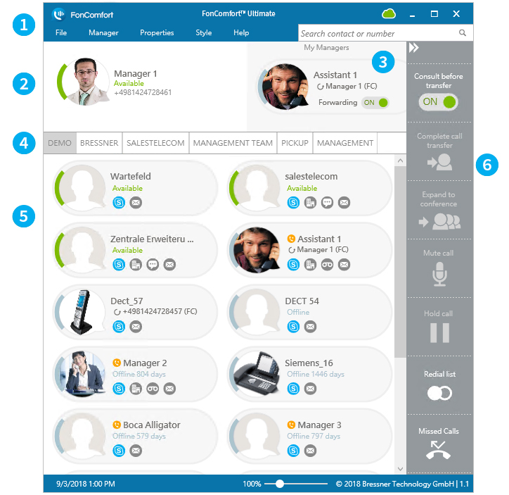 Software-Erweiterungen für Microsoft Teams: FonComfort Ultimate