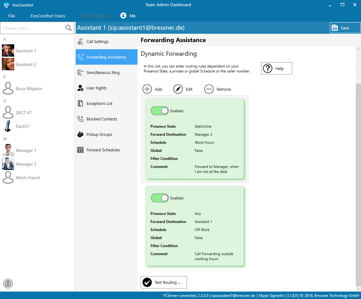 Team Admin Dashboard - Smart Routing