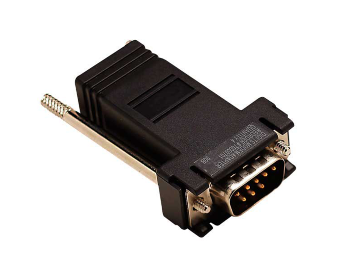 DB-9M serial modem adapter ✓ Converts signals into an RJ-45 signal ✓ Digi Part No.: 76000701