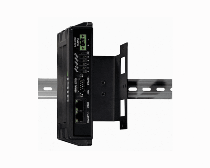 Digi IX20 - Industrial LTE cellular router - DIN Rail Mounting