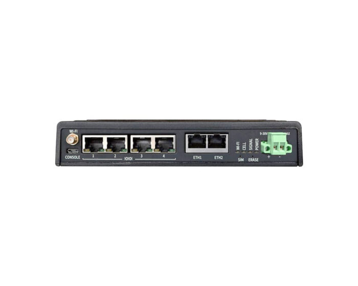 Industrieller serieller Server mit vier RS-232/422/485 Ports, LTE und Wi-Fi // Digi Part No.: EZ04-IA00-EXT