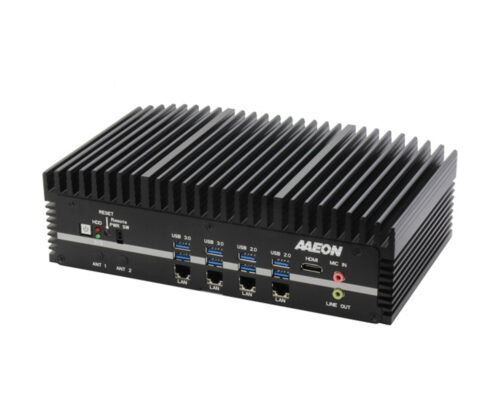 NEW: BOXER-6641-PRO -Fanless embedded box PC with Intel® processors of the 8th and 9th generation - Front