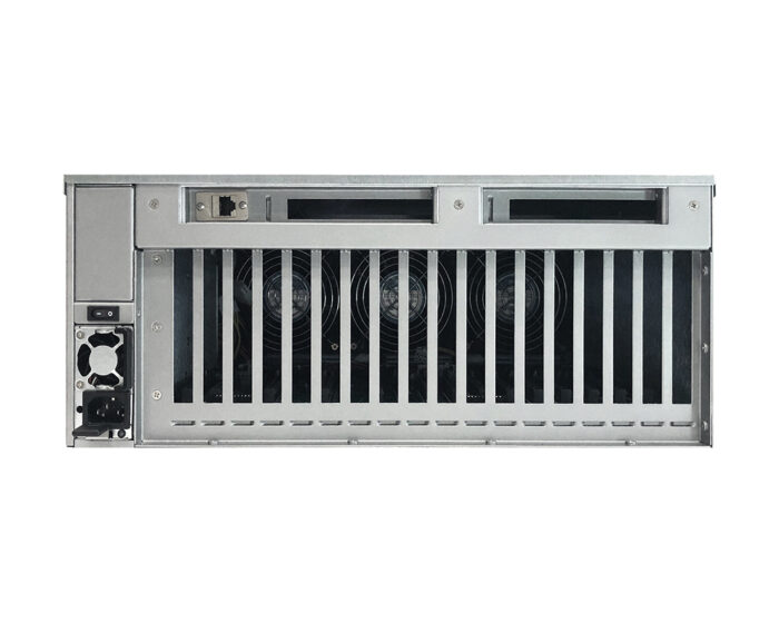 Gen5 4HE Pro GPU-Beschleuniger - 4HE-Rackmount-Erweiterung mit bis zu sechzehn PCIe 5.0-Steckplätzen (Teilnummer: OSS-PCIe5-4UP)