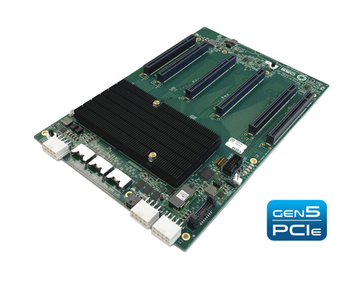 PCIe Gen5 x16 5-Slot Backplane