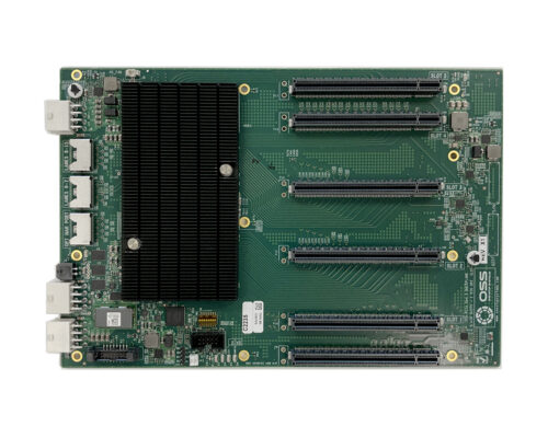 PCIe Gen5 x16 5-Slot Backplane - Top