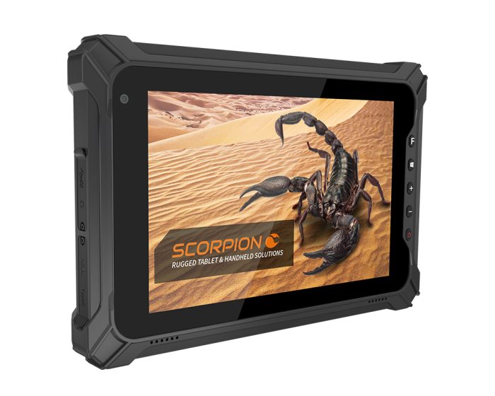 SCORPION 8X V2- Industrial rugged high-brightness tablet with optional 1D/2D barcode reader