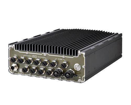 Waterproof IP69K computer with 14th / 13th generation Intel® Core™ processor, as well as 2x M12 10GbE and 4x M12 PoE+ ports