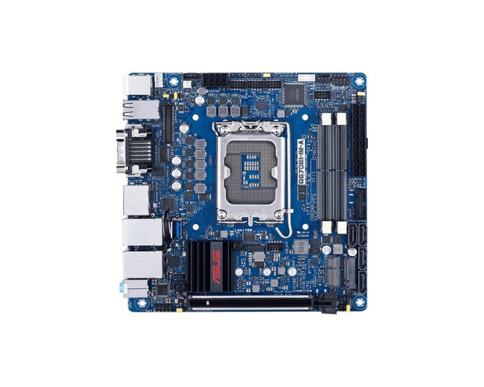 Industrielles Mini-ITX Motherboard mit Intel® Q670E Chipsatz und Intel® Core™ 14./13./12. Gen. CPU