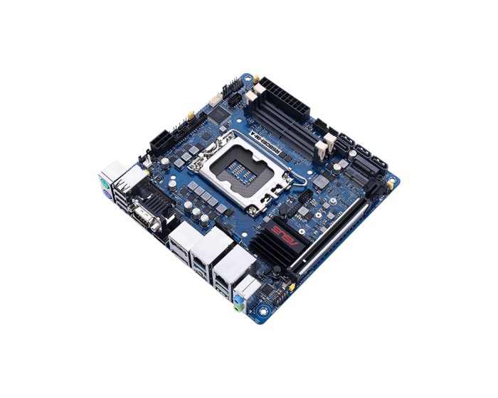 Industrielles Mini-ITX Motherboard mit Intel® R680E Chipsatz und Intel® Core™ 14./13./12. Gen. CPU