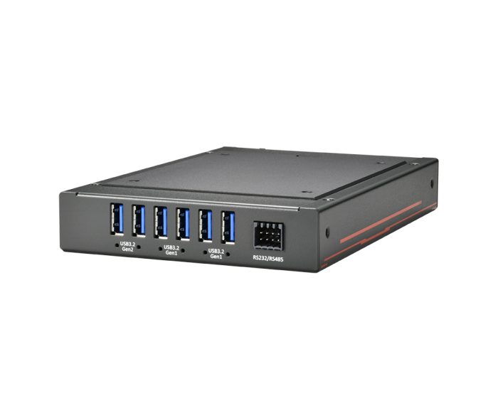 NRU-154PoE-FT/ NRU-156U3-FT | NRU-150-FT Serie | NVIDIA® Jetson Orin™ NX Edge AI Computer mit 4x 2.5GbE PoE+/ 6x USB 3.2 Ports und flachem Kühlkörper