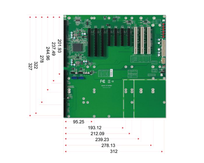 PBPE-11A3 - Industrial PICMG 1.3 Backplane