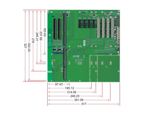 PBPE-11P4 - Industrial PICMG 1.3 Backplane